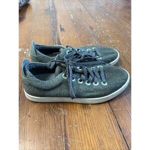 Allbirds Women’s Wool Pipers Green White Casual Shoes Sneakers Size 9 US